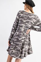 Load image into Gallery viewer, Brushed Camo Swing Dress
