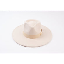 Load image into Gallery viewer, Ariel Winter White Vegan Felt Rancher Hat
