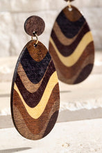Load image into Gallery viewer, Swirl Wood Earrings
