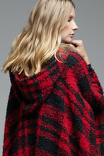 Load image into Gallery viewer, Buffalo Plaid Hooded Shawl
