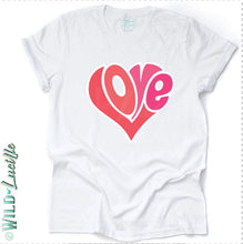 Load image into Gallery viewer, Retro Love Heart Valentine Graphic Tee
